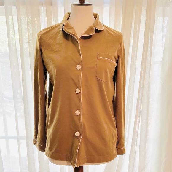 MADEWELL Contrast Trim Pajama Top - Picture 6 of 12